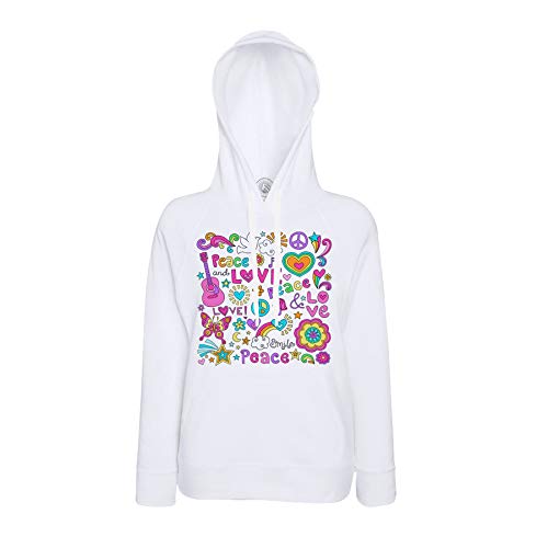 Sweat à capuche guitares peace love pour revivre la liberté et l'esprit musical des années 70
