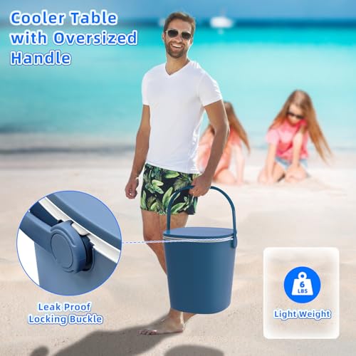 Table glacière 12L avec décapsuleur caché et clips de fixation intégrés