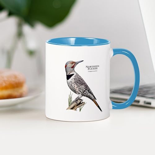 Taza de Cerámica CafePress 11 oz Blanco y Azul miniatura 4