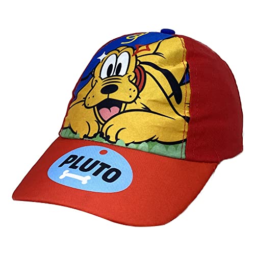 Chapeau avec visière Mickey & Friends Disney, casquette d'été pour enfants, réglable, Pluto, 46 cm
