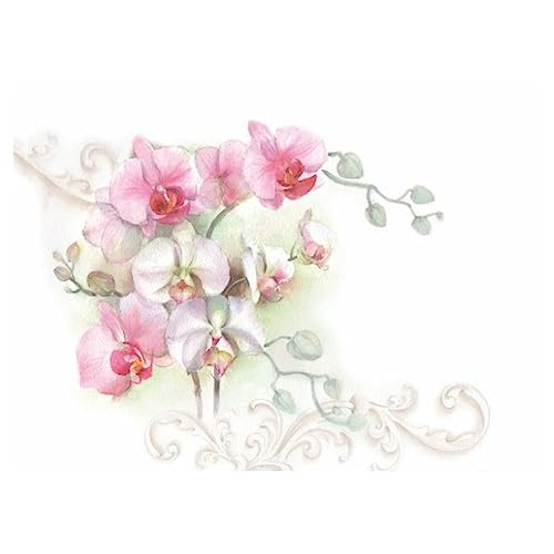 Papel para Decoupage Opa Opapel – 2404 – Flor Orquídea II