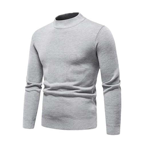 Pull col rond en laine pour homme tricot chaud d'automne et hiver au quotidien