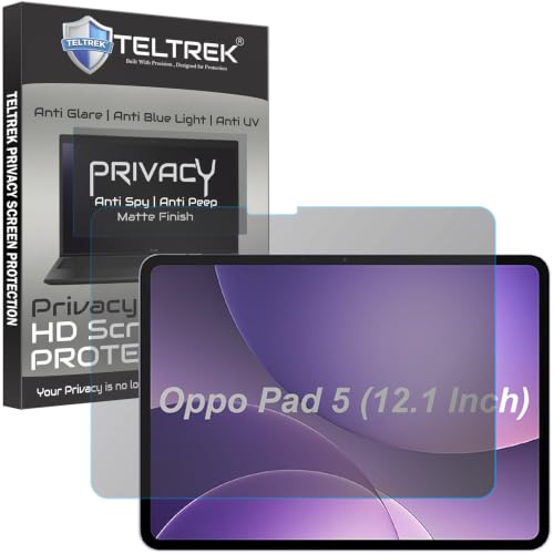 Image of Privacy Matte Anti Peep Screen Guard Compatible With Oppo Pad 5 / Oppo Pad5 Tablet (12.1 inch Inch Tab) Anti Spy Screenguard Not a Tempered Glass Screen Protector