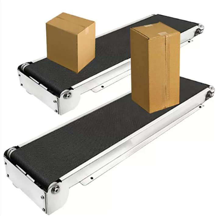 Cinta transportadora eléctrica mini de 460mm x 118mm con carga de 5kg