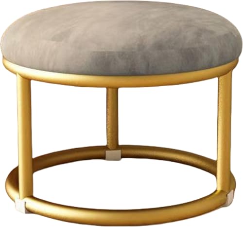 Lusonbin スツール パイプ椅子 丸 オットマン 鉄製 パイルシート面 高反発スポンジ充填クッション 軽量 耐久性 おしゃれ 北欧 座り心地良い 長く座っても疲れない 矮いスツール スタッキングチェア 積み重ね収納 腰掛け 来客用 食堂 オフィス 会