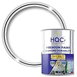 HQC Weather Shield White Smooth Masonry Paint | 1L in 30+ Colours | Storm Proof, Scrub Resistance & Waterproof | Weatherproof Technology Designed with Acrylic Resin for Ultimate Protection