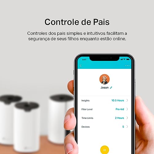 Kit Roteador Mesh AC1900 TP-Link Deco S7(3-pack), Dual Band 2.4/5 GHz , Conecte até 100+ Dispositivo