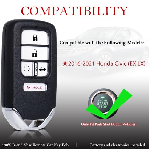 Mando Honda Civic解決llave perdida con control de proximidad KR5V2X 3