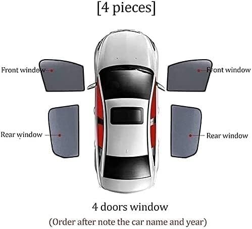 Tendine Kit Di Protezione Solare Per Auto Per Mini Per Cooper F56 2013-2023 UV Antipolvere Traspirante Oscurante Per Finestrini Laterali Anteriori(4doorswindow)