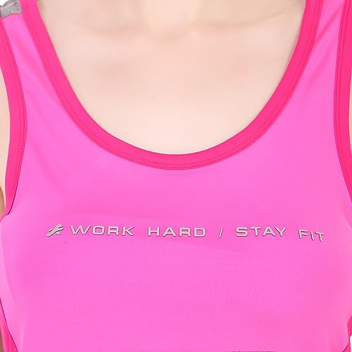 Image of ReDesign Apparels Women's Athleisure Dri Fast Workout Sleeveless Top Sports Gym Tshirt