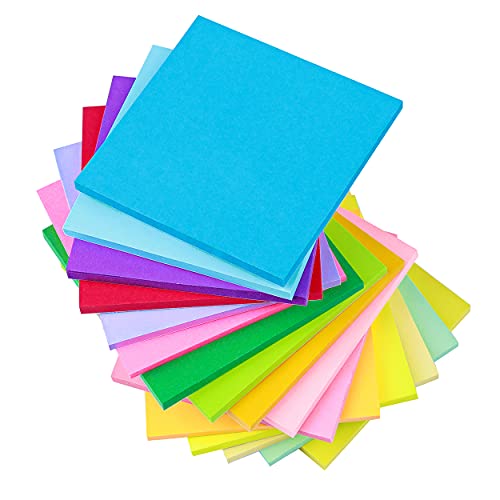 (16 Pack) Sticky Notes 3X3 Inches,Bright Colors Self-Stick Pads, Easy To Post For Home, Office, Notebook #TOP8