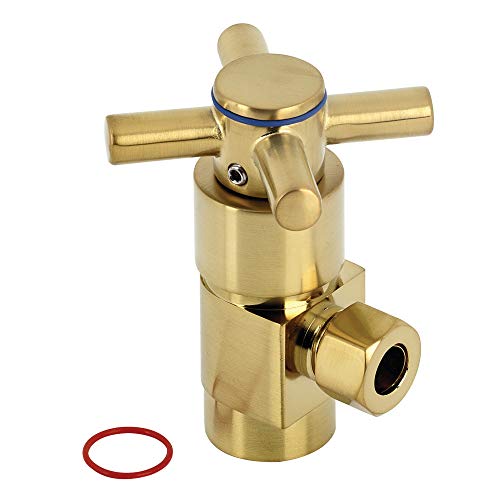 Vanne d'arrêt d'angle 1/2 IPS filetée Kingston Brass pour raccordement de vasque
