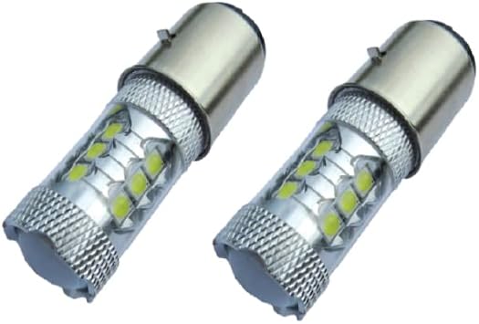 2x H6 BA20D Type 112W High Power LED Xenon White Light Bulb