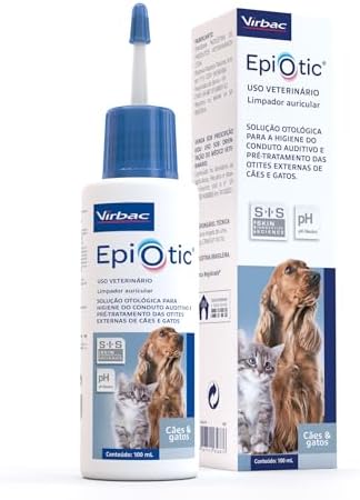 Virbac Epiotic SIS Tratamento Otológico para Cães e Gatos 100 mL