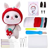 BAGERLA 1 Set Animal Needle Felting Kit, Wool Needle Felting Beginner Kits with Instructions and Nee
