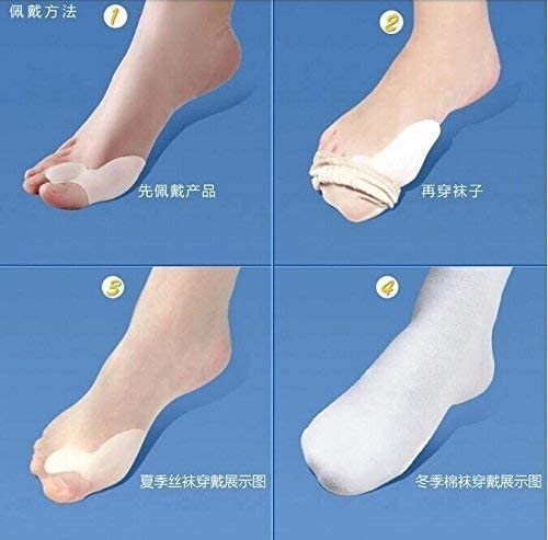 Image of Toe Separator for Feet Toe Spacers Correct Toes Yoga Silicone Hammer Toe Corrector for Women & Men Correct Toe Straighteners for Overlapping Toes (All Finger Toe Separator) (MAX +)