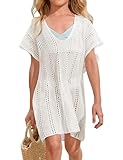 SECRETEYARD Girls swim cover up crochet swimsuits kids swimwear beachwear tops