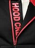 HOOD CREW Men’s Casual Long Sleeve Drawstring Sweatshirt Zipped Hoodie Black #4