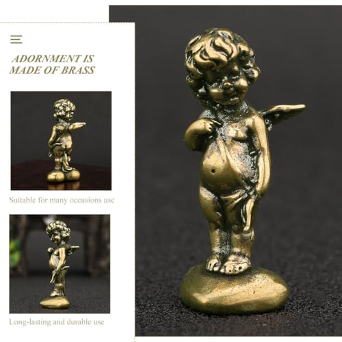 Figura de Cupido en Latón para Decoración Hogar miniatura 7