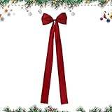 Diseño atractivo: diseñado como centro de fiesta decorativo, este adorno para árbol de Navidad presenta un llamativo lazo 3D. Enriquece el ambiente festivo y es una excelente opción para fiestas de Navidad y decoración de temporada en tu hogar.