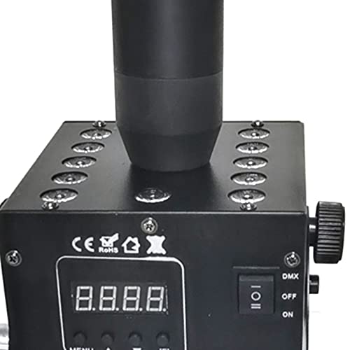 Cañón de humo con efecto CO2 para escenario, máquina de efectos para DJ y discoteca, con manguera de 6 m y control DMX miniatura 5