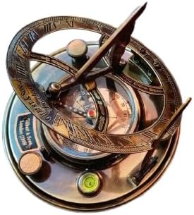 Brass Compass Engraved Compass Sundial Keepsake Gift for Men for Husband Gift to My Son