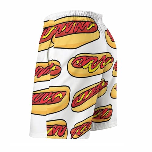 Hot Dogs Mustard Ketchup Classic Mens Swim Trunks Beach Board Shorts Bathing Suit Summer Vacation4