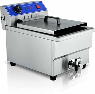 Elektryczna frytownica zanurzeniowa, kompaktowe frytownice z ogranicznikiem temperatury, regulowany czasowo i wyjmowany kosz, do komercyjnego użytku domowego
