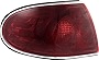 Evan-Fischer Tail Light Lens and Housing Compatible with 2001-2005 Buick LeSabre Outer Driver Side
