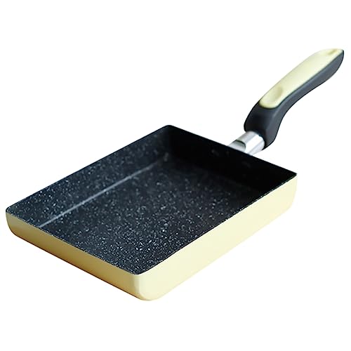 Zerodeko Sartén Tamagoyaki Antiadherente Para Freír Huevos Sartén Cuadrada De Cocina Portátil Antiadherente Para Tortillas y Huevos