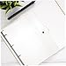 TEHAUX 2pcs Binder Notebook Cover Reusable School Binder Plastic Scrapbook Shell Thin for Office