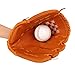 PVC Brown Baseball Pitcher Mitt, Sport Baseball Gloves for Training, Lightweight Durable Catching Glove with Comfort Fit for Children and Adults, Outdoor Baseball (11.5 Inch)