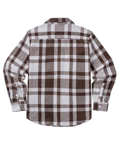 Image of COOFANDY Mens Flannel Shirts Long Sleeve Plaid Shirt Jacket Button Down Shirt with Pockets