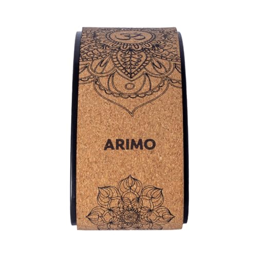 ARIMO Meia Roda Anel Mágico para Yoga e Pilates em Cortiça Resistente e Durável (Cortiça, M)
