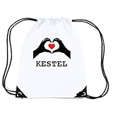 kestel werbung 100% Polyester JOllify KESTEL Turnbeutel Tasche GYM3070 – Design: Hände Herz