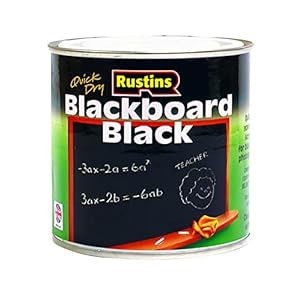 Rustins Blackboard Black Paint 250ml