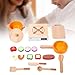 DYNWAVE Kitchen Playset Toy with Cookware Role Play Educational Pretend Cooking Playset Pots and Pans for Game Favor