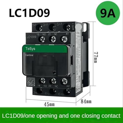 Contacteur tripolaire LC1D12 24V alternatif boîtier noir pour tableau électrique - 5