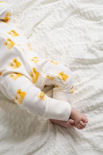 Image of MONICA + ANDY One Piece Baby Pajamas, 100% Organic Baby Clothes for Girls and Boys, Sizes For Newborn and Infant