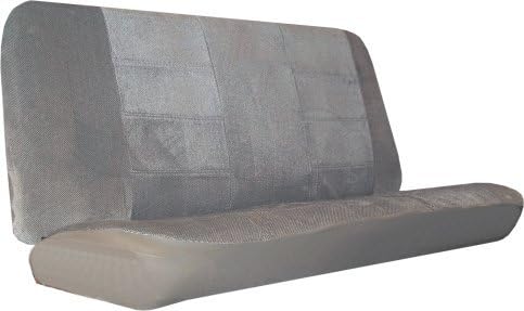 CPR Racing USA 1 Quilted Velour Regal Standard rear Bench or small Truck Car SUV Seat Covers - Silver Grey