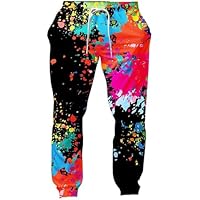 Roobeety Pantalones de chándal para hombre con estampado de