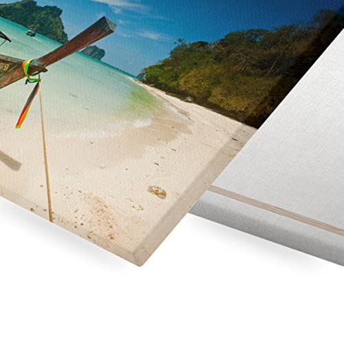 Tableau déco toile imprimée barque thaïlandaise plage 60x40 cm - 2