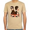 Pixda T-shirt Liam & Noel Gallagher ::: Colour: skyblue, sand or white ::: Sizes: S-XXL (Britpop) #3