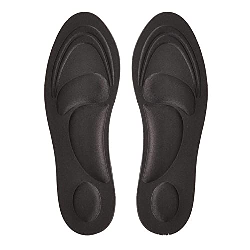 DOUJIAO 4D Stretch Désodorant Respirant Désodorant Coussin Semelles for Les Pieds Homme Femmes Semelles for Chaussures Sole orthopédique 210909 (Color : Black, Shoe Size : 40-45yards) Cover