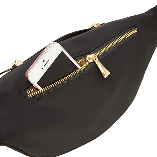 Pacote de cintura plus size preto, bolsa unissex com cintura ajustável 109,2 a 172,8 cm