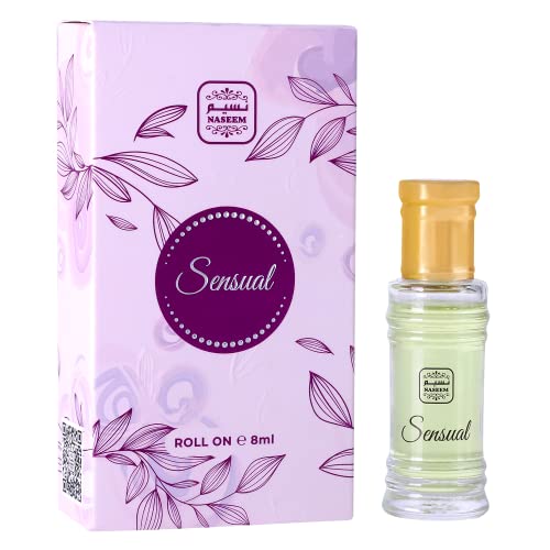Naseem Sensual Perfume Oil Roll On Alcohol Free With Composition Of Fresh Rose Citrus Fruity Musk Long Lasting Rollerball Arabian Fragrance Oil For Unisex 0.27 Fl Oz #TOP27