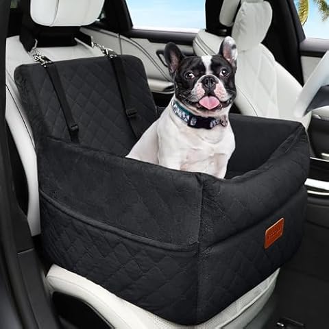 HEGGCOOE Small Dog Car Seat with Safety Belts Cover