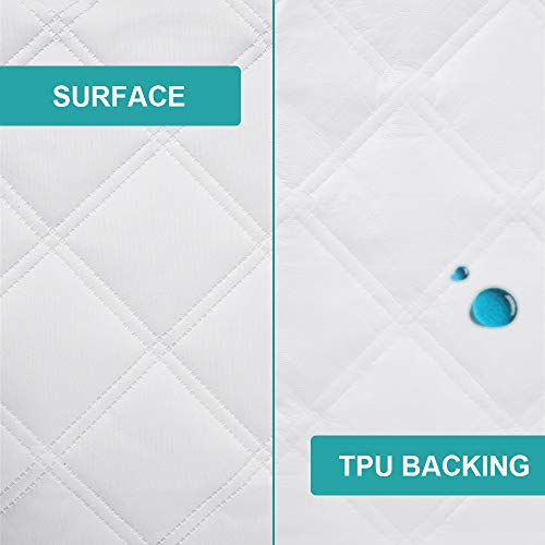 Yoofoss Waterproof Bassinet Mattress Pad Cover 2 Pack Fit For Hourglass/Oval Bassinet Mattress, Baby Bassinet Mattress Protector For Boys And Girls 32X16In #TOP2