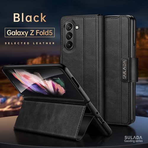 Coque fine Galaxy Z Fold 5 idéale pour le bureau avec support vidéo