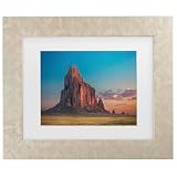 Trademark Fine Art Framed Wall Art - Michael Zheng 'Morning Glory On Tse Bit Ai' Wall Decor with Matted Frame
